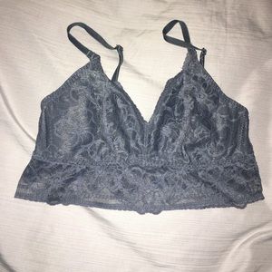 Grey lace VS bralette